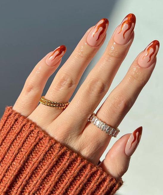 Fall Nail Designs With Green