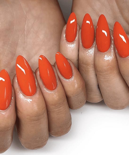 Fall Nails Burnt Orange