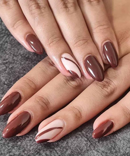 Fall Nude Color Nails