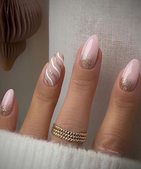 Fall Olive Green Nails