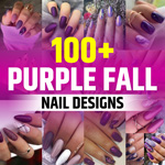 Fall Purple Nails