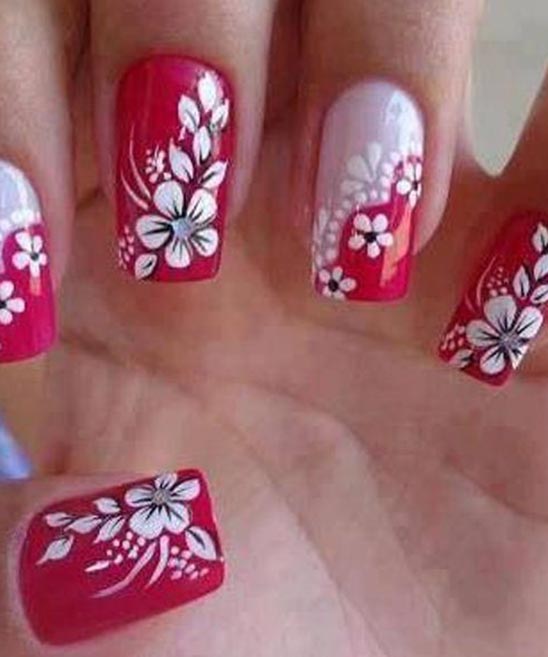 Flower Acrylic Nail Designs