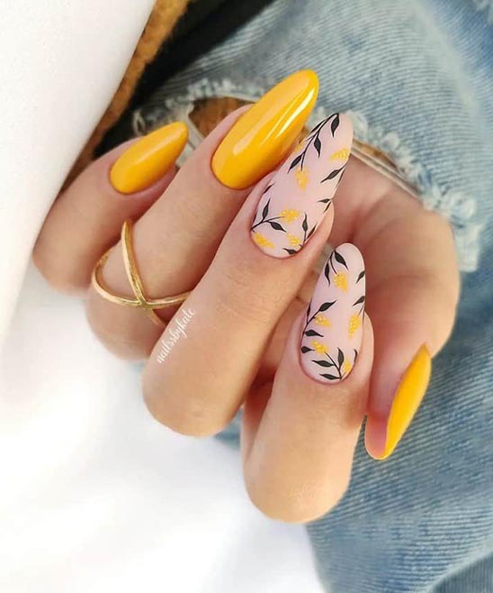 Flower Design Nail Art