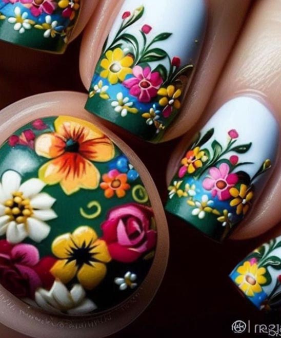 Flower Nail Designs Simple