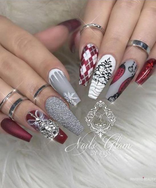 French Christmas Nail Art