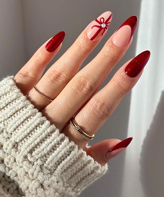 French Christmas Nail Designs