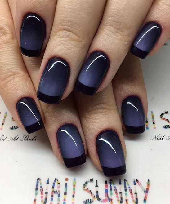 French Manicure Christmas Nail Designs