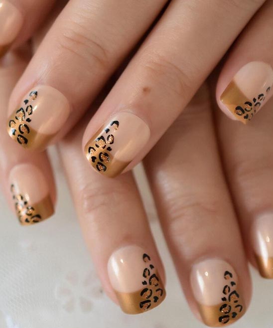 French Manicure Christmas Nails