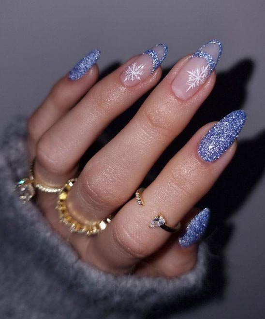 French Nail Design Christmas