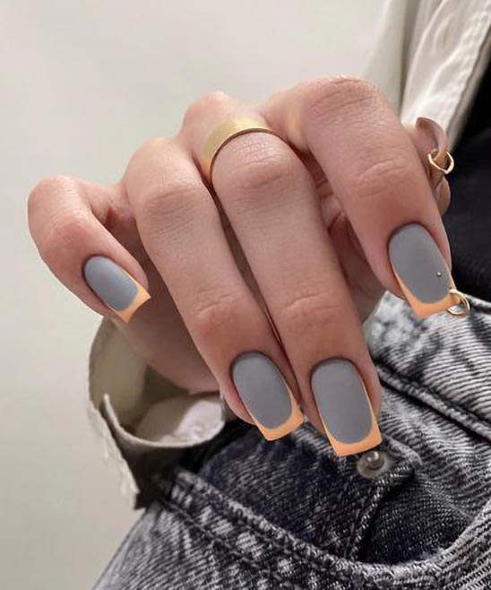 French Nails Christmas Design