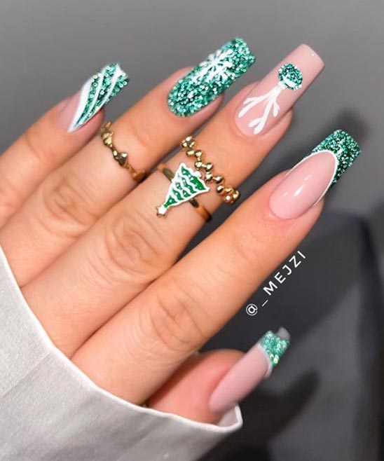 French Nails for Christmas