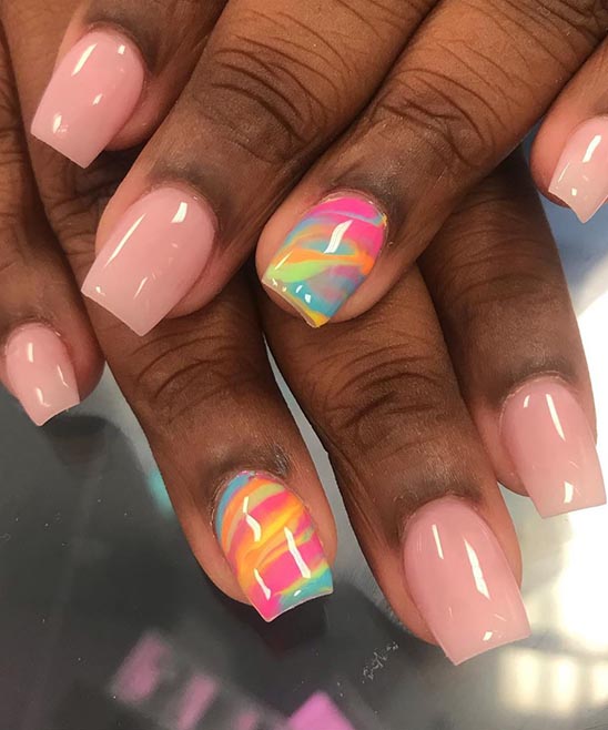 French Square Nails