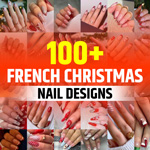 French Tip Christmas Nails