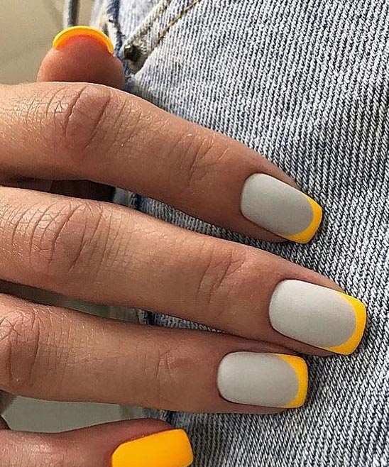 French Tip Nails Turning Yellow