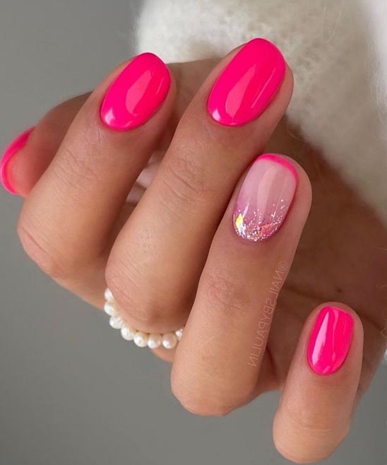 French Tip Nails With Pink Base