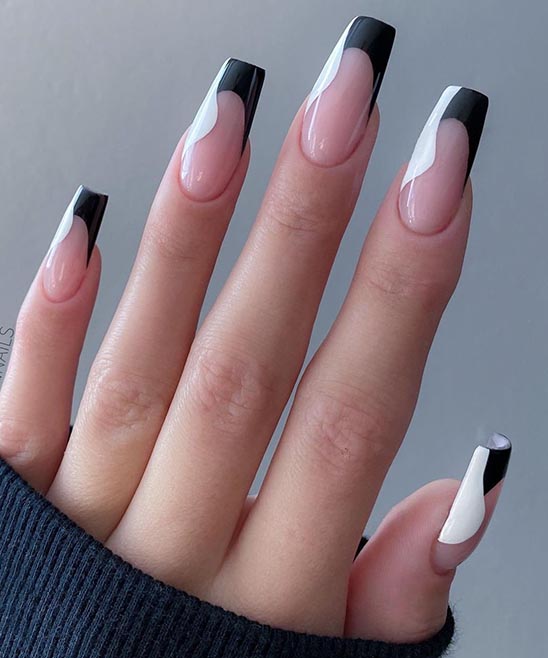 French Tip Nails for Christmas