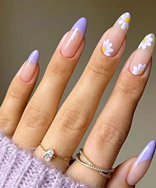 French Tip Spring Nail Designs