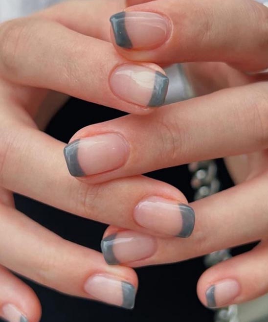 French Tips Christmas Nails