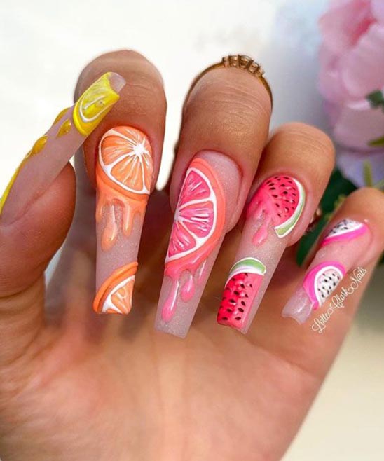 Fruit Toe Nail Designs