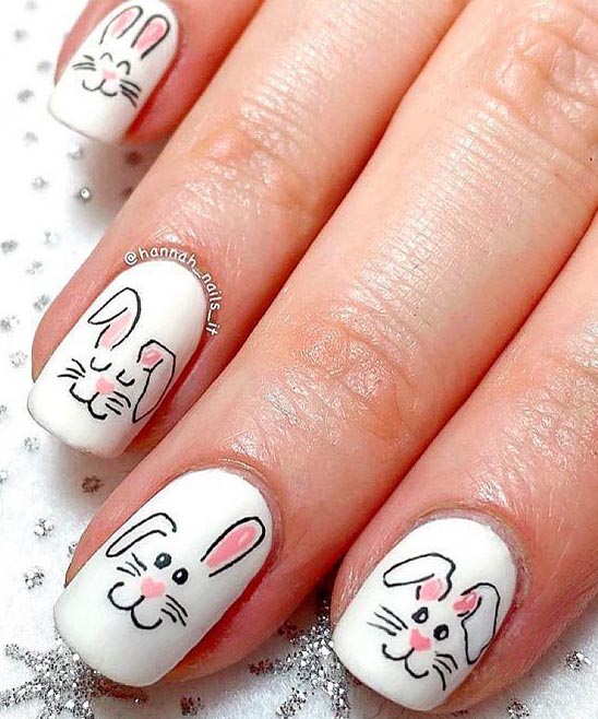 Funny Bunny Nail Design