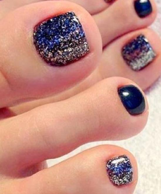 Gold and Blue Nail Designs