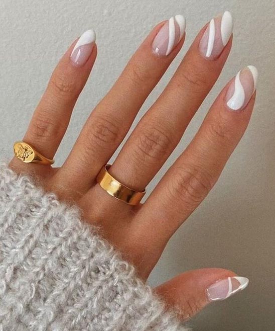 Gold and White Nails Ideas
