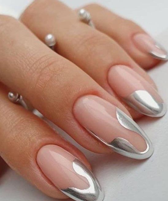 Gray and Silver Nail Designs