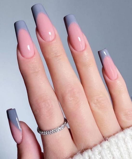 Green Christmas Nails French Tip