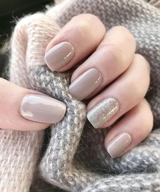 Green Fall Color Nails