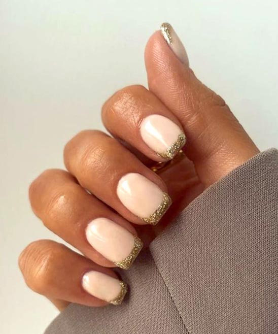 Green French Tip Nails Christmas