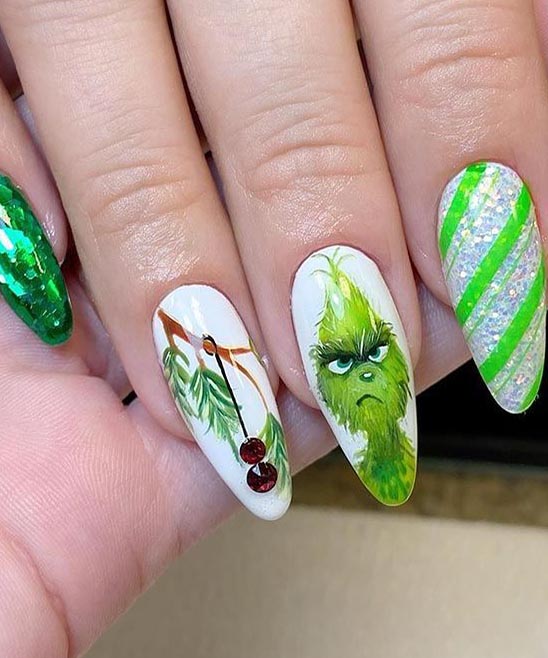 Green Grinch Nails