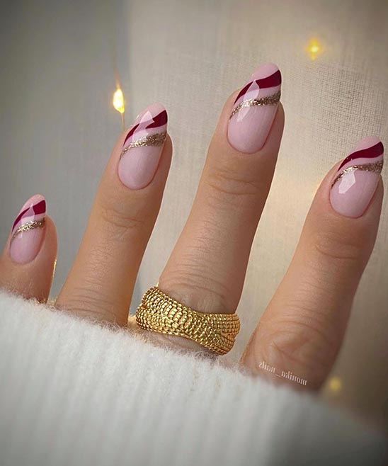 Green and Orange Nails Fall