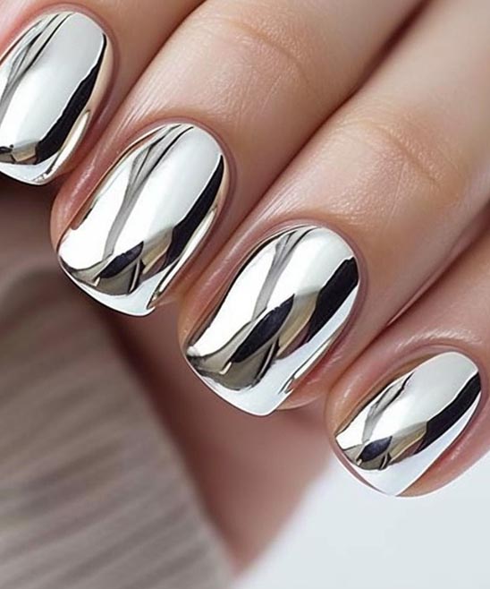 Grey and Silver Nail Designs