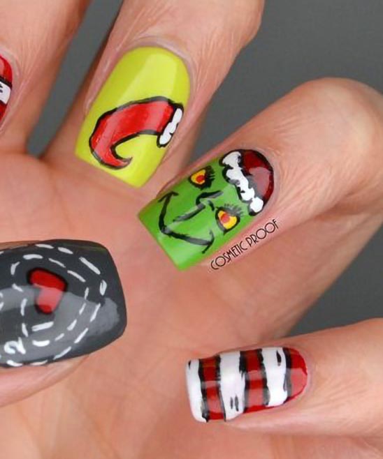 Grinch Acrylic Nails