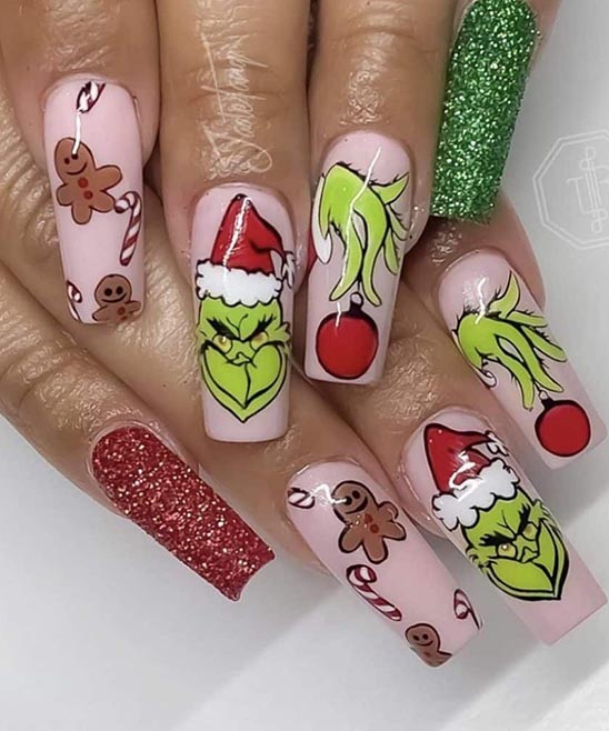 Grinch Green Nails