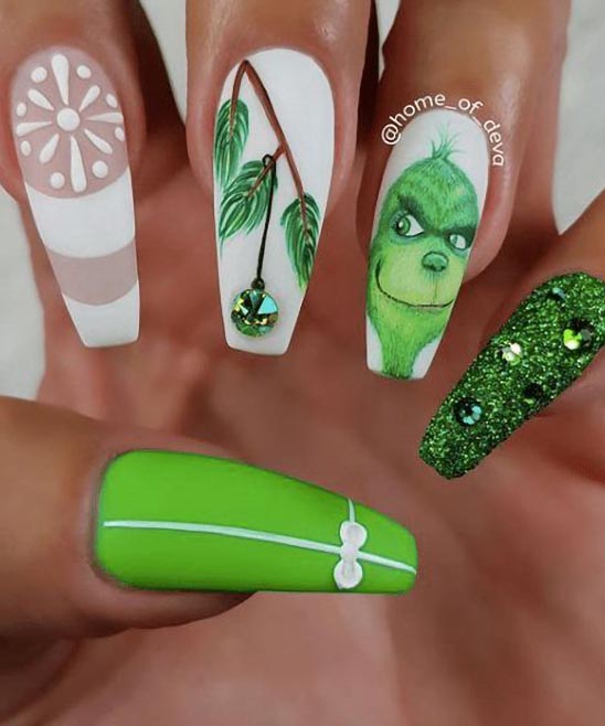Grinch Nail Art Designs