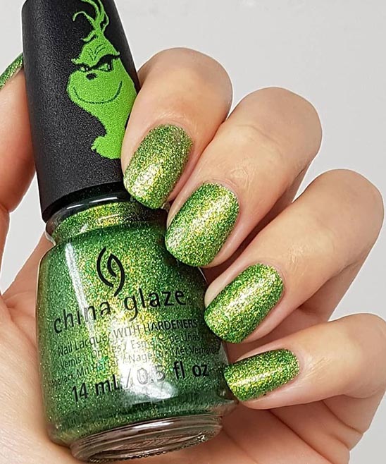 Grinch Nail Art