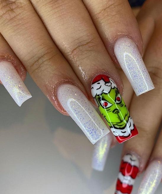 Grinch Nail Stamping Plate