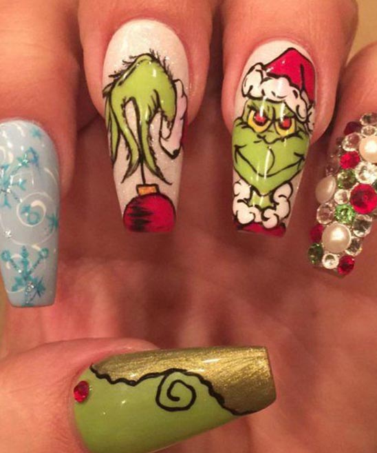 Grinch Nail Stamping Plates