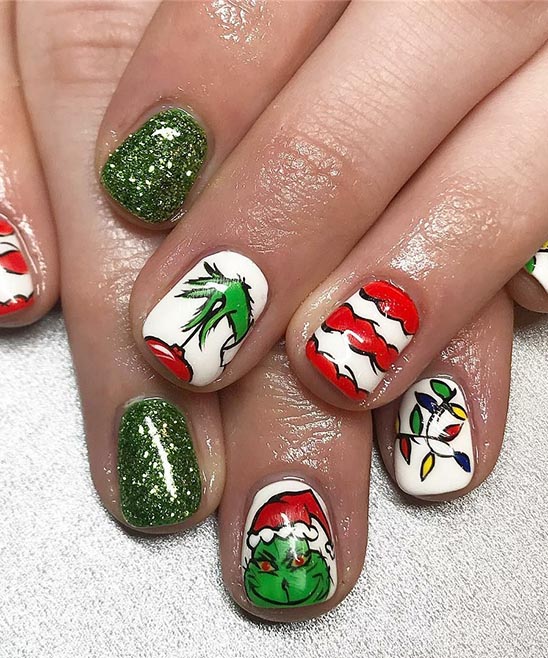 Grinch Nail Stickers