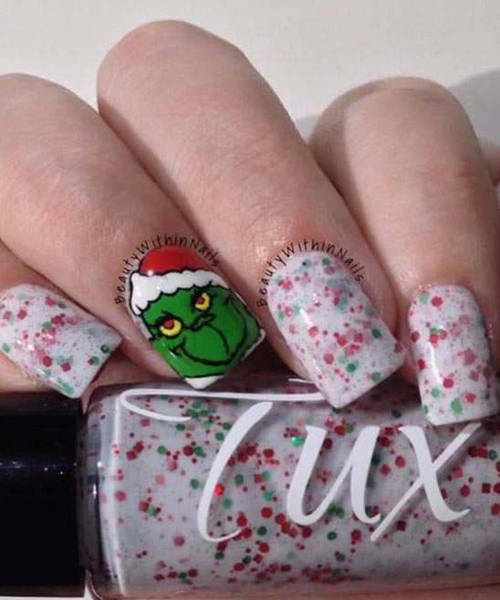 Grinch Nail Strips