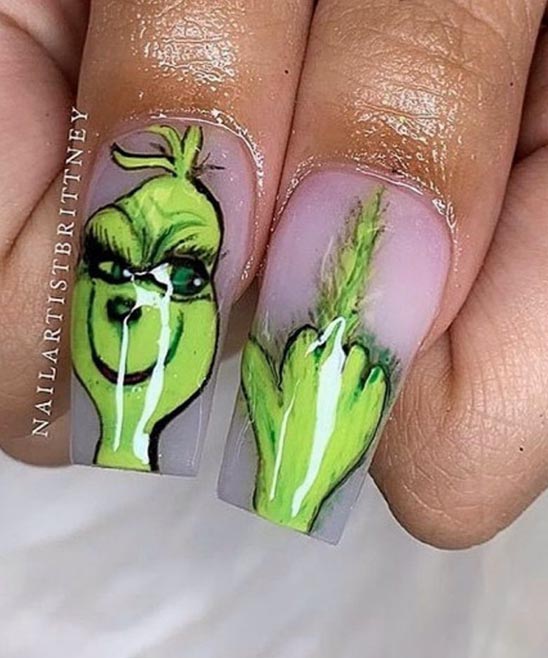 Grinch Nails Primark