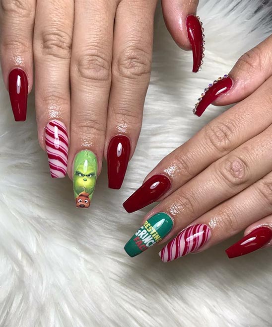 Grinch Nails for Christmas