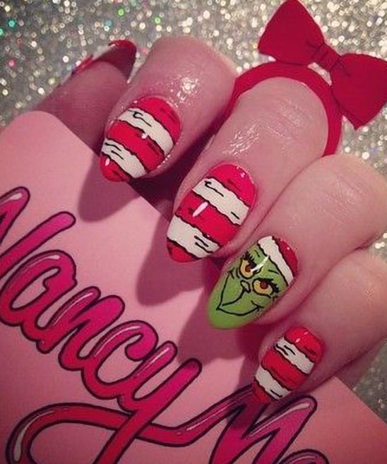Grinch Xmas Nails