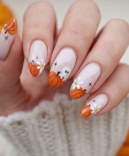 Halloween Black French Tip Nails