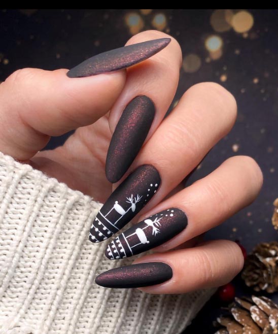 Halloween French Manicure Nails