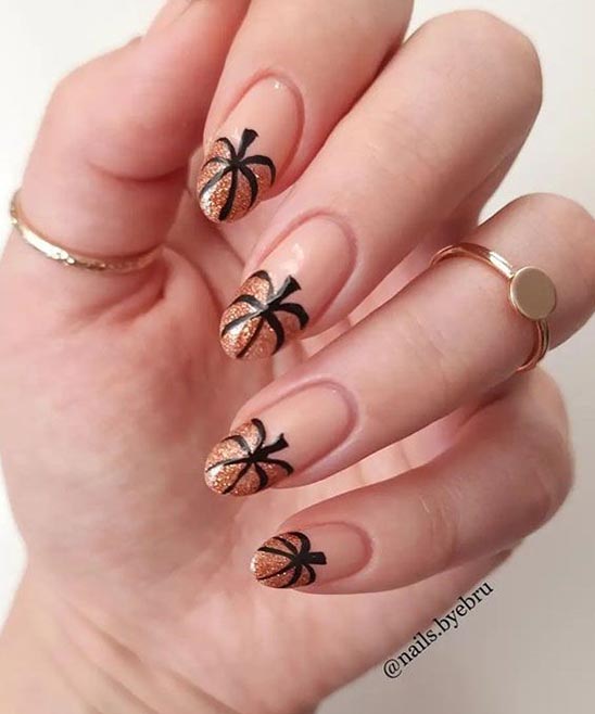 Halloween French Tip Nail