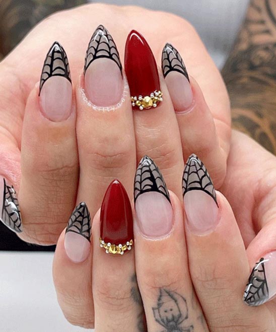 Halloween French Tip Nail Ideas