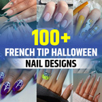 Halloween French Tip Nails