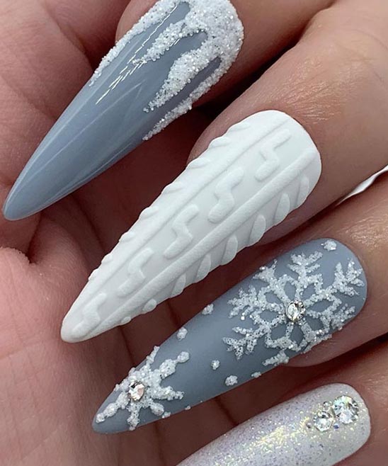 Hand Painted Christmas Nail Art